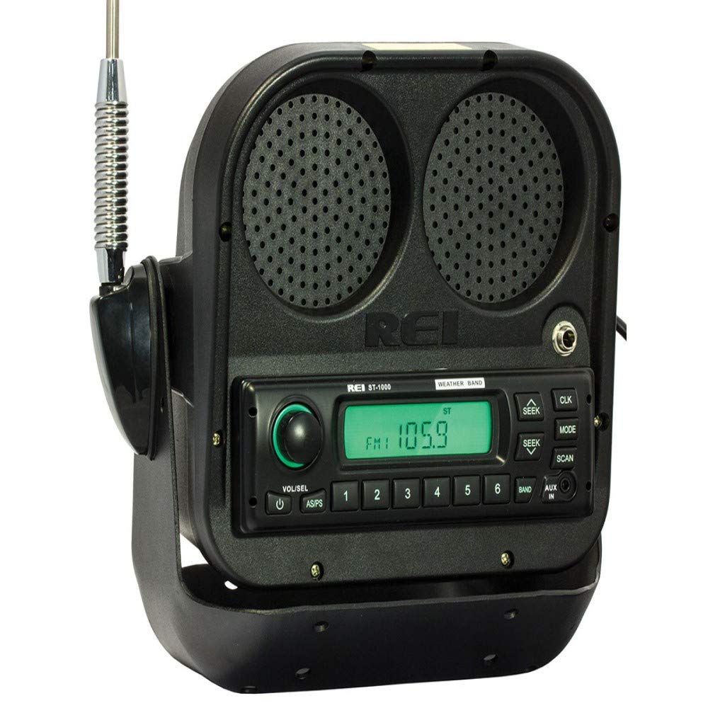 RAParts New REI Tractor Fender-Mounted AM FM WB Radio RAF4W 760909 - Heavy Duty Weatherproof Tractor Radio for Farming, Construction & Outdoor Work
