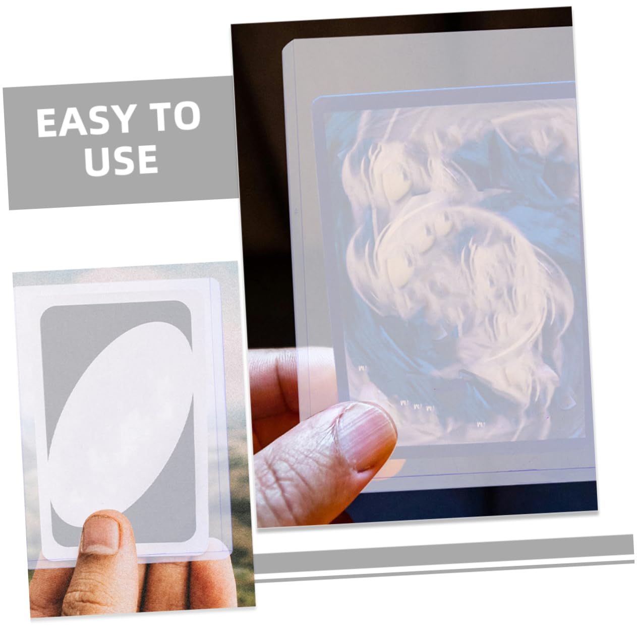 Alasum 30PCS PVC Card Sleeves - Premium Plastic Card Protectors for Baseball Cards, Trading Cards & Collectibles | Perfect for Card Storage, Organization & Game Protection