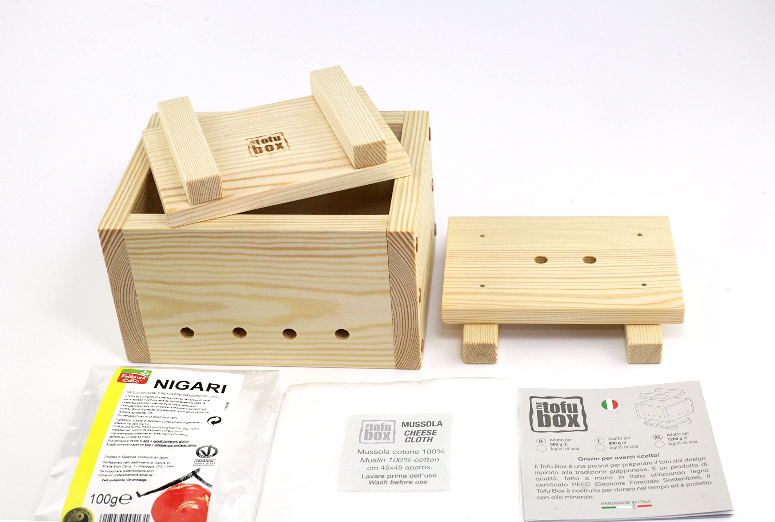 Premium 500g Italian Handmade Tofu Maker Kit - Perfect for Vegan Cooking, Homemade Soy Milk & DIY Tofu Making at Home