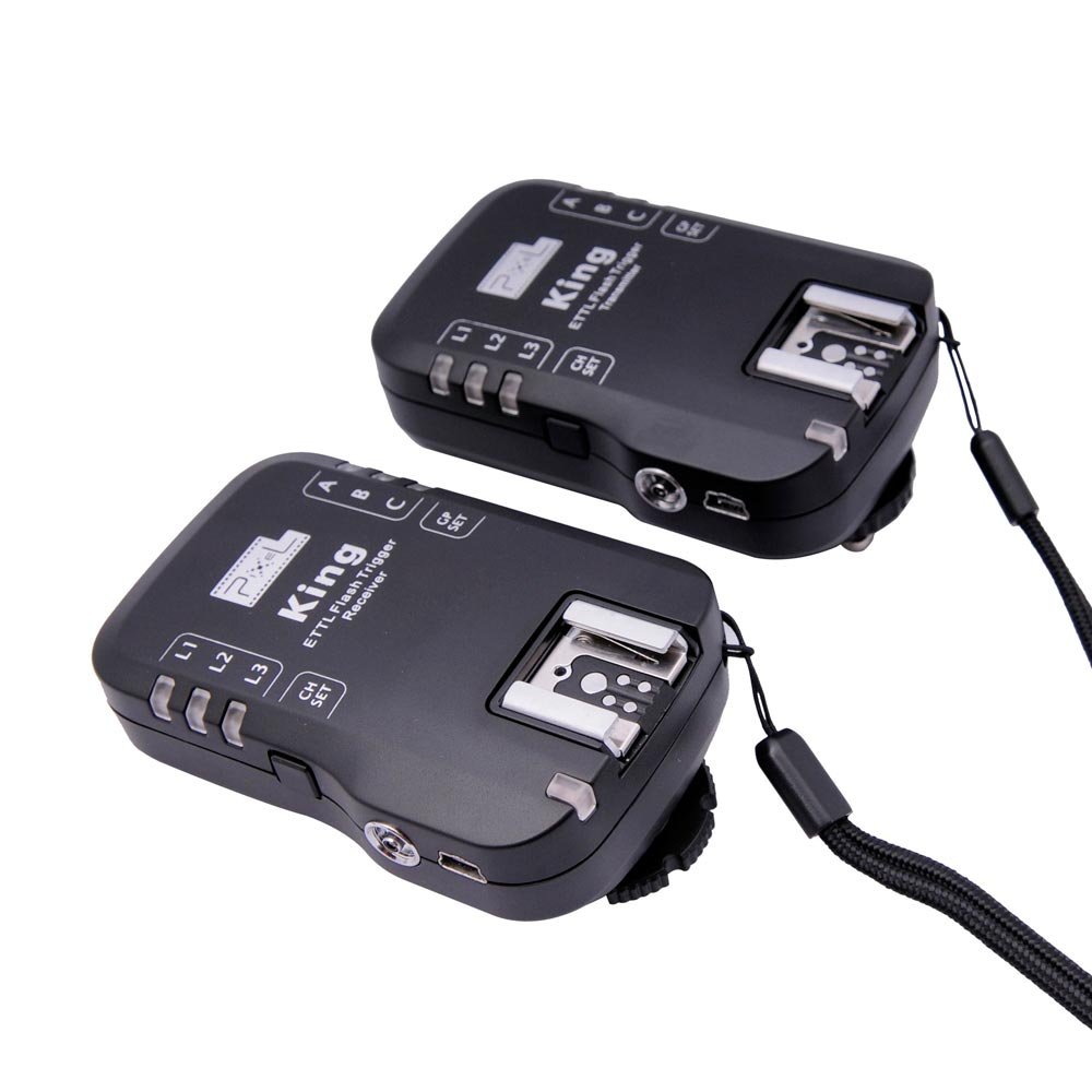 PIXEL King Wireless Radio E-TTL II Flash Trigger for Canon DSLR Cameras & Speedlites - Perfect for Studio Photography, Wedding Shoots & Outdoor Flash Photography
