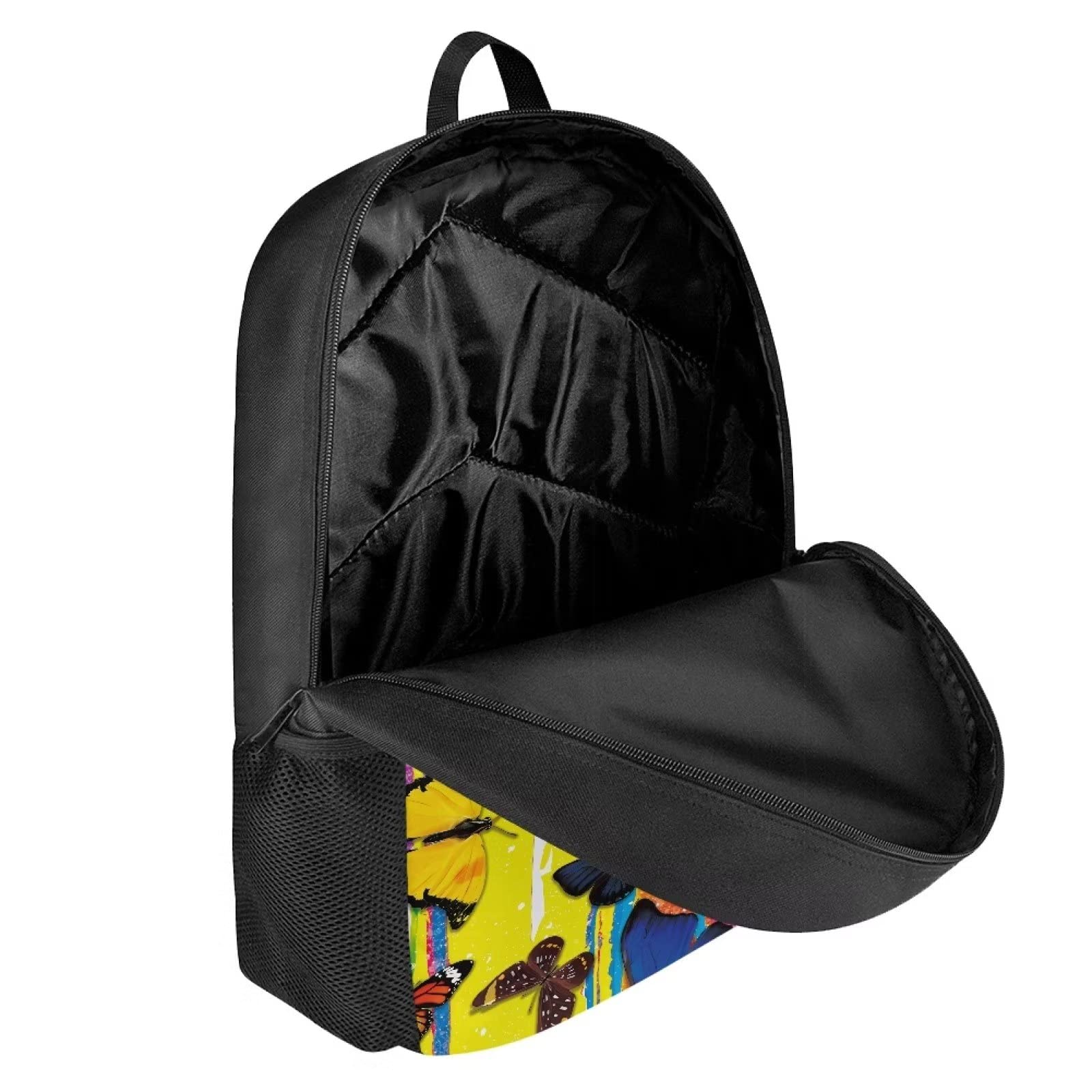 **Uasibuni 2-Piece Butterfly Print Backpack Set for Kids & Teens - School Backpack with Lunch Bag Combo for Boys & Girls, Toddler to Preschool Student Bookbag - Perfect for School, Travel, and Daily Use**