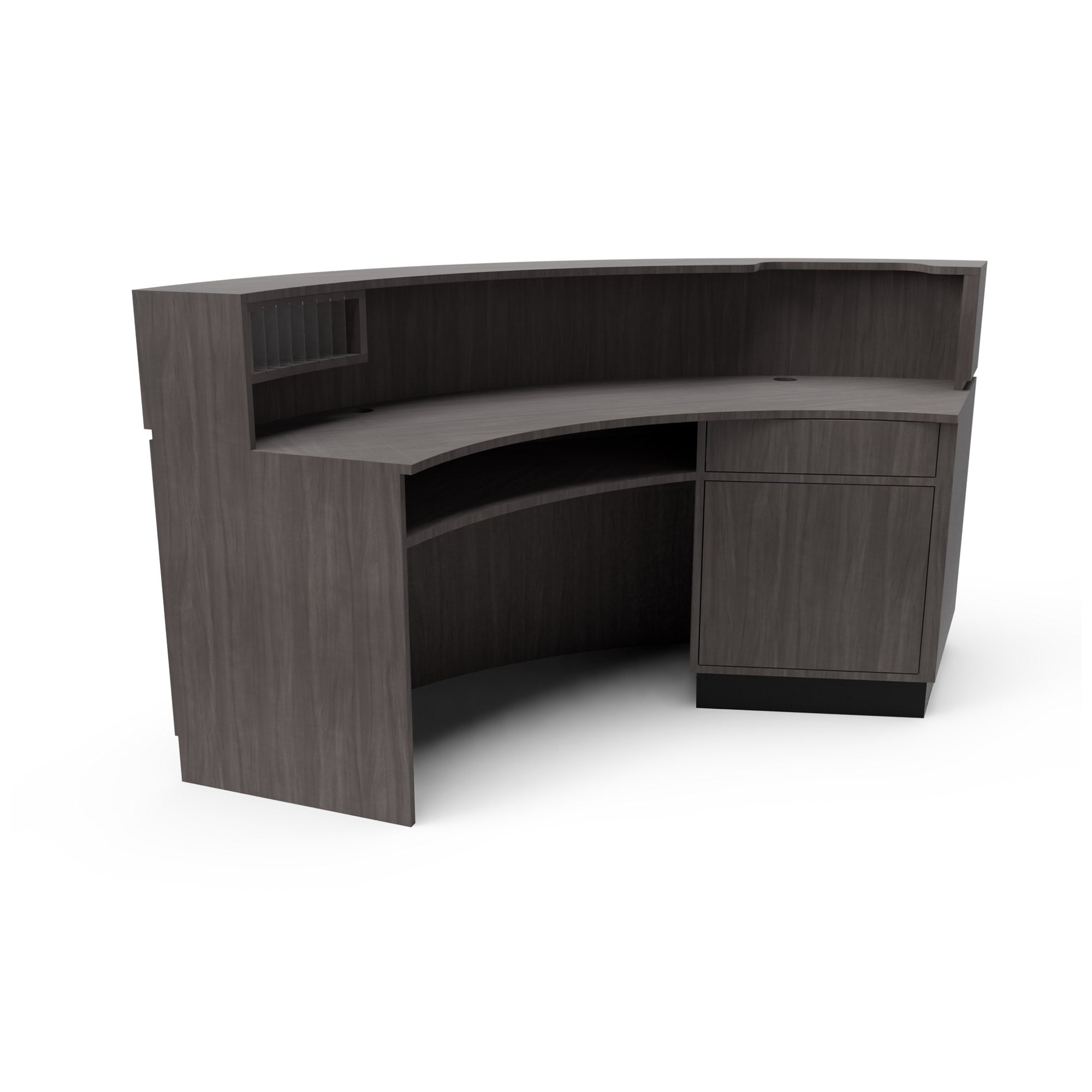 Millennium Curved Desk - Ergonomic L-Shaped Computer Desk for Home Office, Gaming & Study - Modern Design with Ample Workspace - Perfect for Small Spaces & Corner Setups