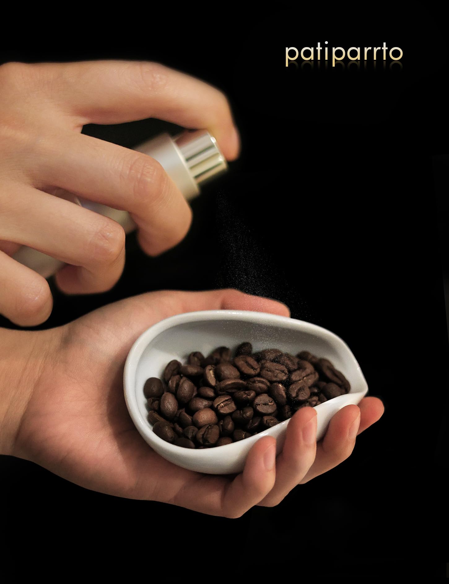 Premium White Ceramic Coffee Dosing Cup & Tray - Accurate Coffee Bean Weighing Container for Espresso, Pour Over & French Press - Perfect Coffee Bar Accessory for Home Brewing & Professional Cafes