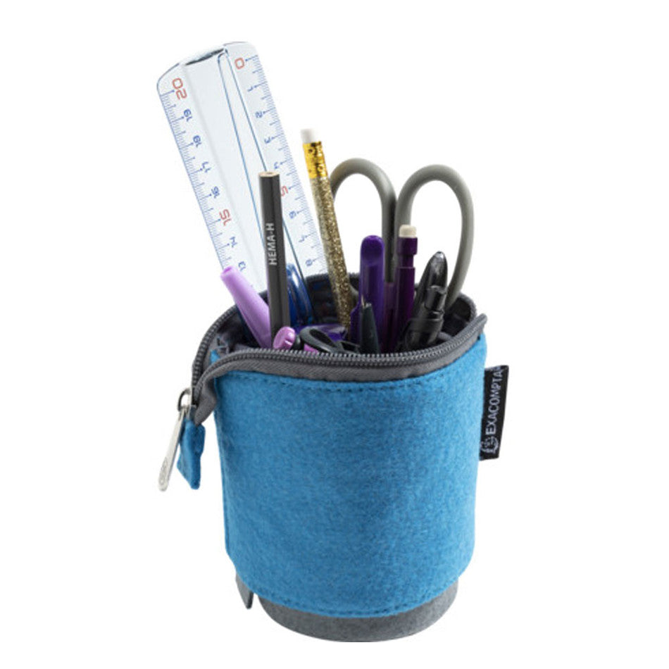 Exacompta Teskto Pencil Case - Durable School & Office Supplies Organizer for Pens, Markers & Art Tools - Perfect for Students, Teachers & Professionals
