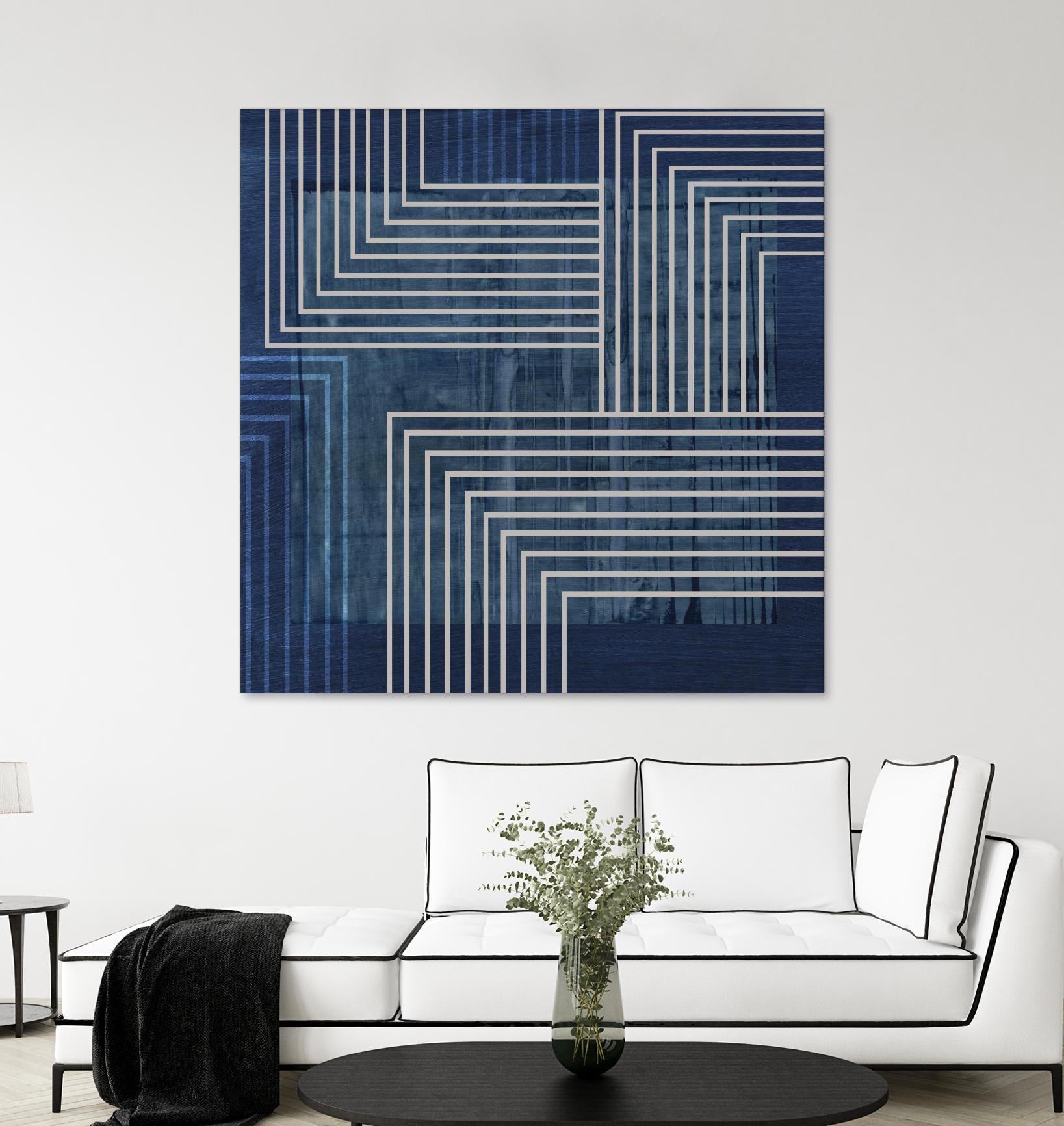 Beneath the Dark Blue Waves II - Ocean Themed Wall Art for Coastal Home Decor | Perfect for Beach House, Living Room & Bedroom