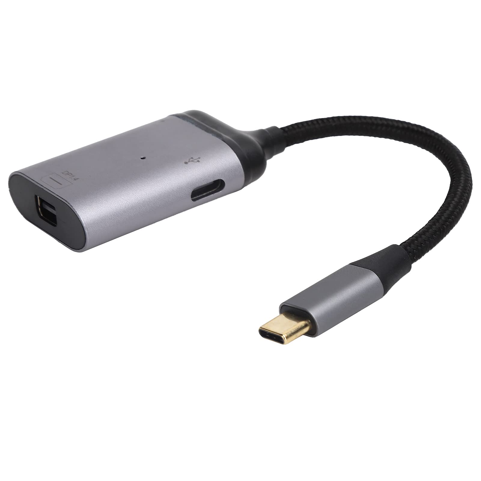USB C to Mini DisplayPort Adapter 4K 60Hz - USB 3.1 Type C to DP Converter with Fast Charging - Plug & Play for MacBook Pro, Dell XPS, Surface Pro - Perfect for Home Theater, Office Presentations & Gaming Monitors