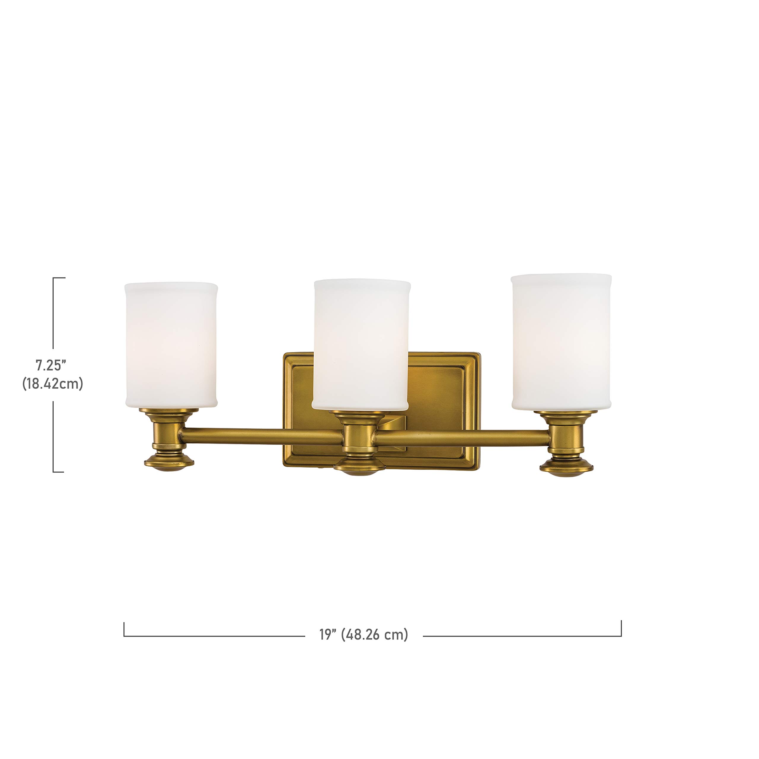 Minka Lavery Harbour Point 5173-249 Brass Vanity Wall Light Fixture - 7