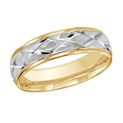 6MM Criss Cross Hammered Finish Wedding Band Ring for Men & Women - Perfect for Engagement, Anniversary, and Everyday Wear