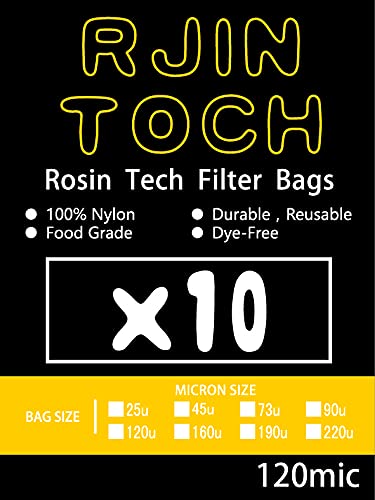 Premium Rotech Nylon Press Bags 2x4 Inch (30 Pack) - 120 Micron Heat Press Filters for Rosin Extraction, Essential Oils & Concentrates - Ideal for DIY Home Extraction & Professional Use