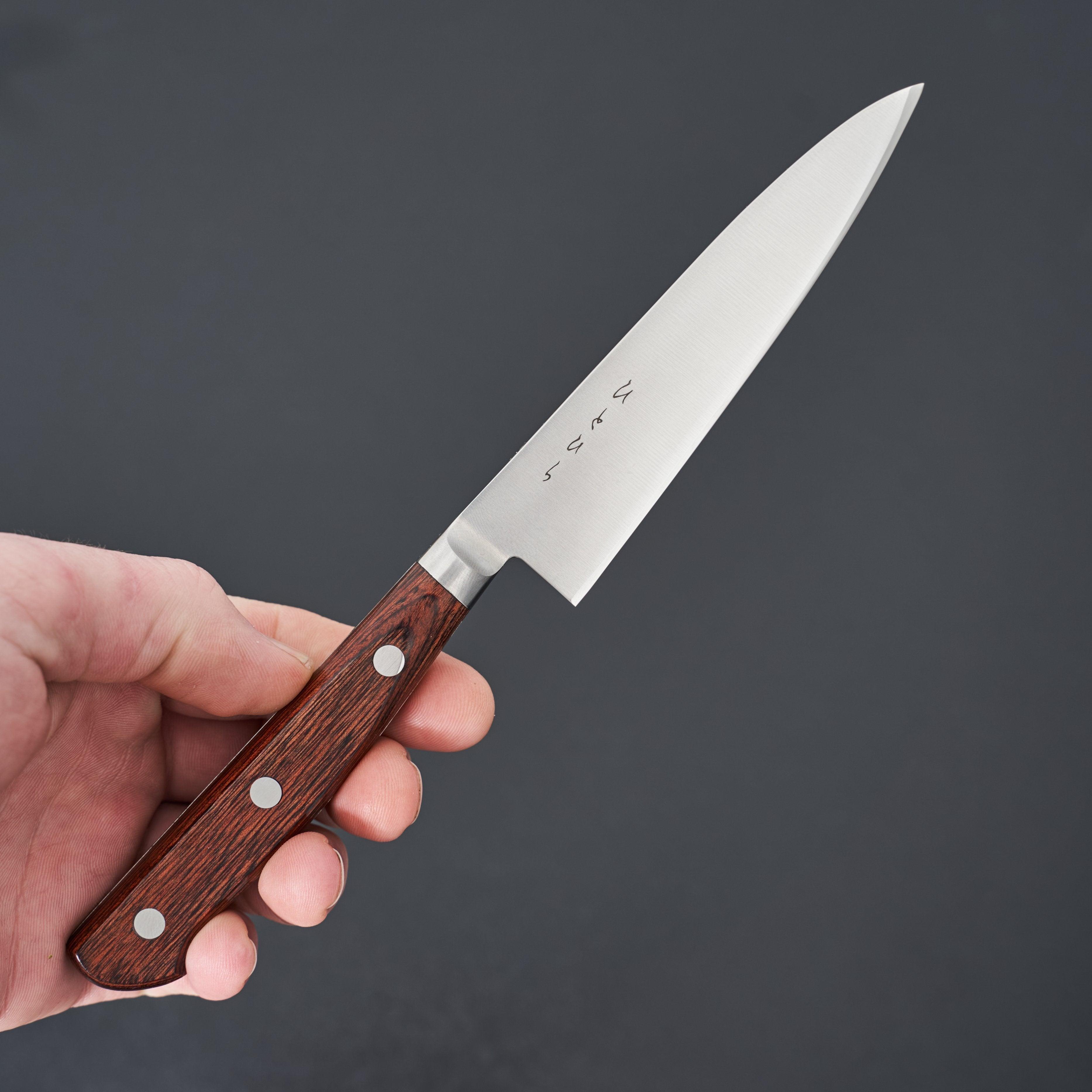 Hitohira KH Western Stainless Steel Petty Knife 120mm - Precision Kitchen Knife for Slicing, Peeling & Detail Work - Perfect for Chefs & Home Cooking