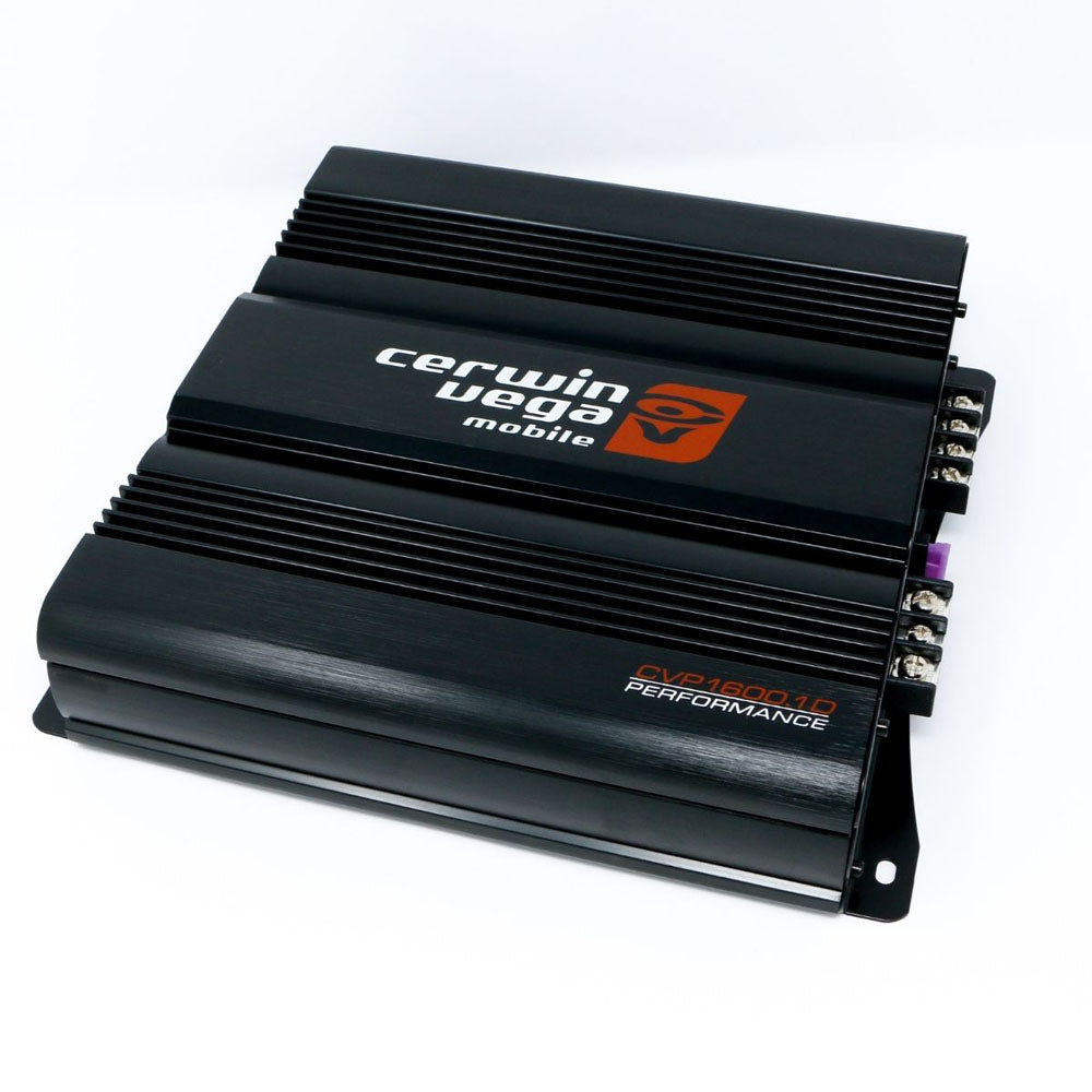 Cerwin Vega CVP1600.1D Monoblock Class D Car Amplifier 1600W RMS - Refurbished CVP Series for Powerful Bass & Clear Sound - Perfect for Car Audio Systems & Subwoofers