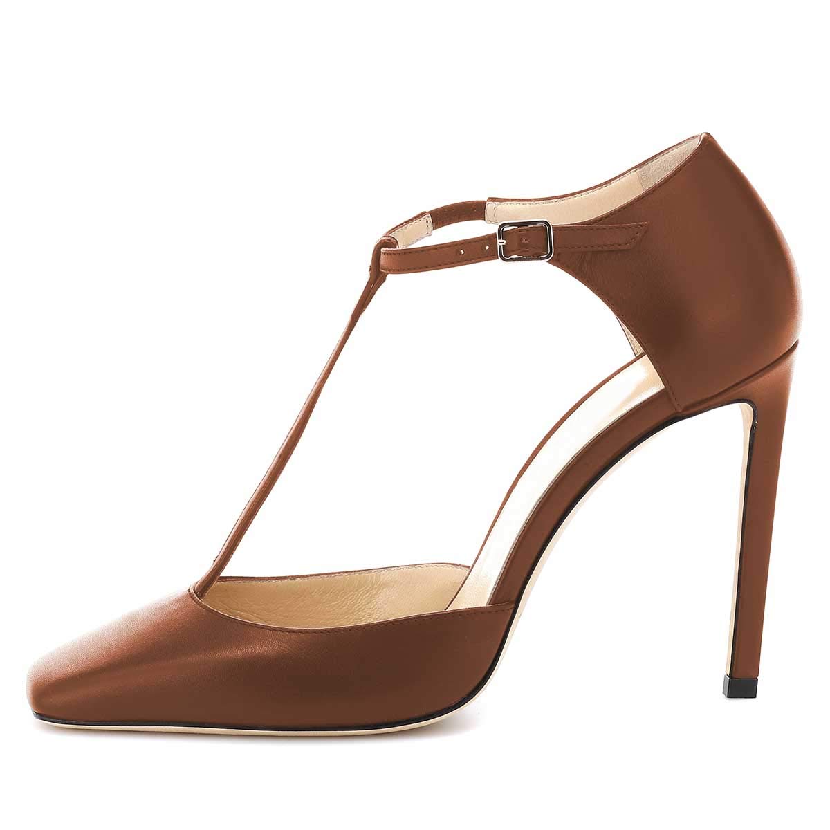 FSJ Women's Fashion Low Kitten Heels Pointed Toe Slingback Sandals - Comfortable Dress Pumps for Office, Party & Wedding Occasions