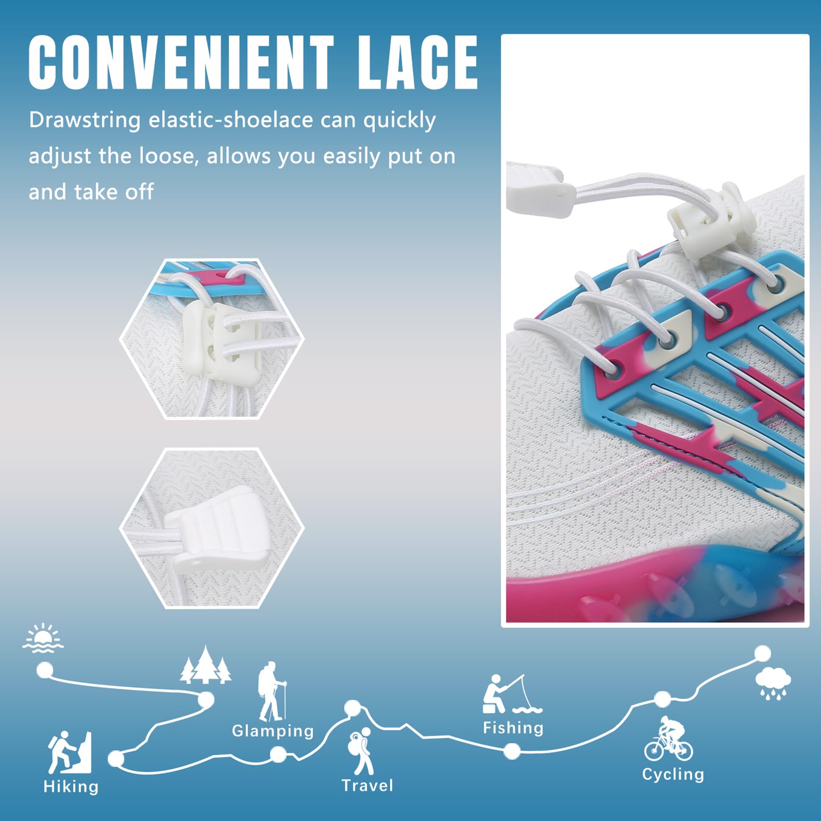 WateLves Water Shoes for Men & Women - Barefoot Beach Swim Shoes, Quick-Dry Aqua Socks for Surfing, Yoga, Water Aerobics & Pool Activities | Ideal for Beach, Swimming, Water Sports & Outdoor Adventures
