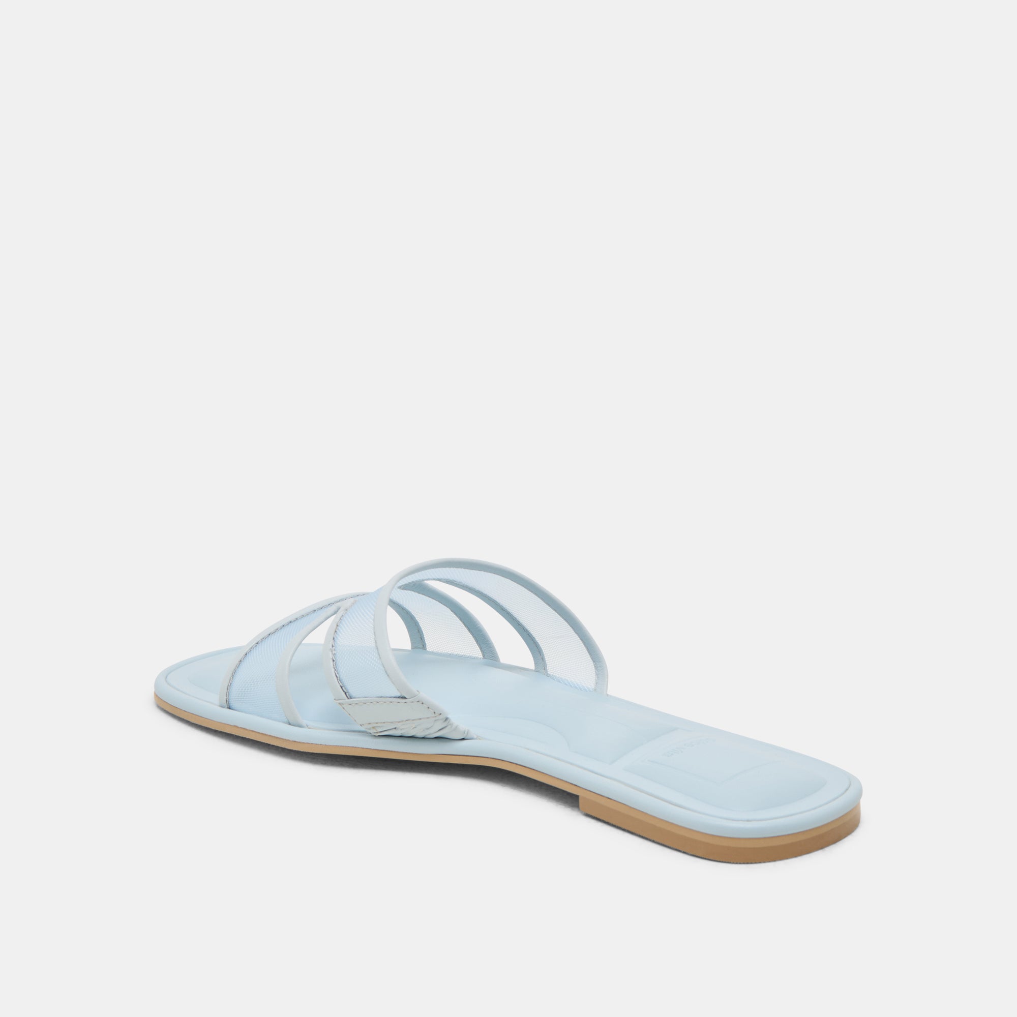FLORI Women's Ice Blue Mesh Sandals - Comfortable Summer Beach Walking Shoes for Outdoor Activities and Casual Wear