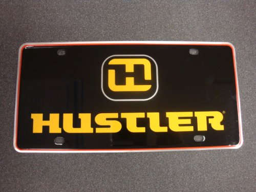 Hustler Turf Equipment License Plate - Official Replacement Part for Lawn Mowers & Tractors - Perfect for Outdoor Power Equipment & Farm Vehicles