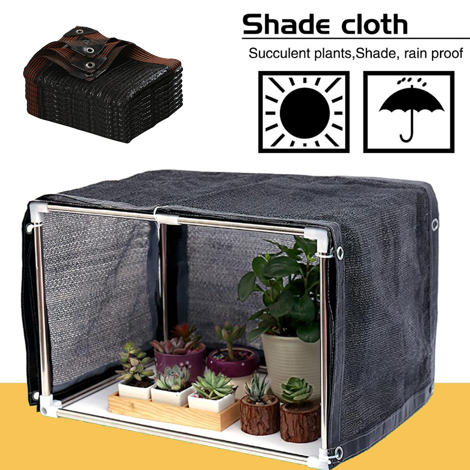10x30ft Sun Mesh Shade Cloth for Plants & Greenhouse - UV Resistant Shade Net with Grommets - Outdoor Garden Plant Cover for Patio, Backyard & Vegetable Protection