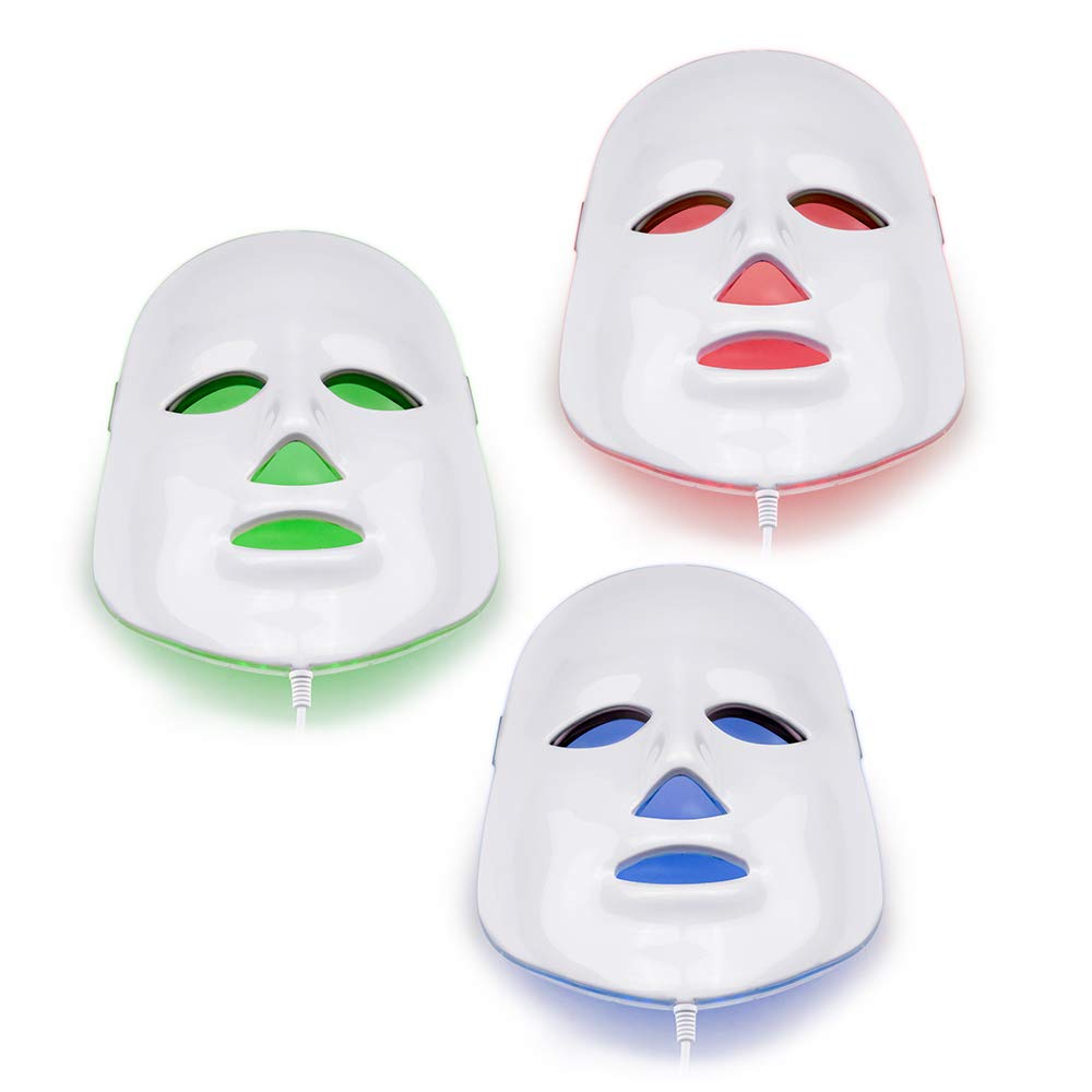NORLANYA Photon Therapy Facial Skin Care Machine - Blue, Red, Green LED Light Therapy for Anti-Aging, Acne & Wrinkles | At-Home Facial Toning Mask for Glowing Skin | Perfect for Daily Skincare Routine & Spa Treatments