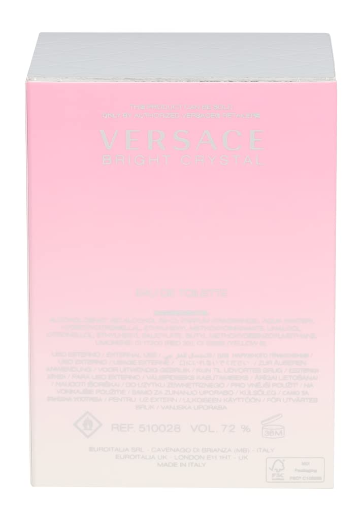 Versace Bright Crystal Eau de Toilette Spray for Women - 1.0 oz Fragrance | Floral & Fruity Perfume for Everyday Wear, Date Night & Special Occasions