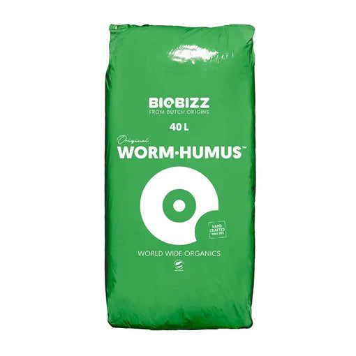 Organic Biobizz Worm Humus 40L - Premium Natural Plant Fertilizer for Indoor & Outdoor Gardening, Hydroponics, and Soil Enrichment
