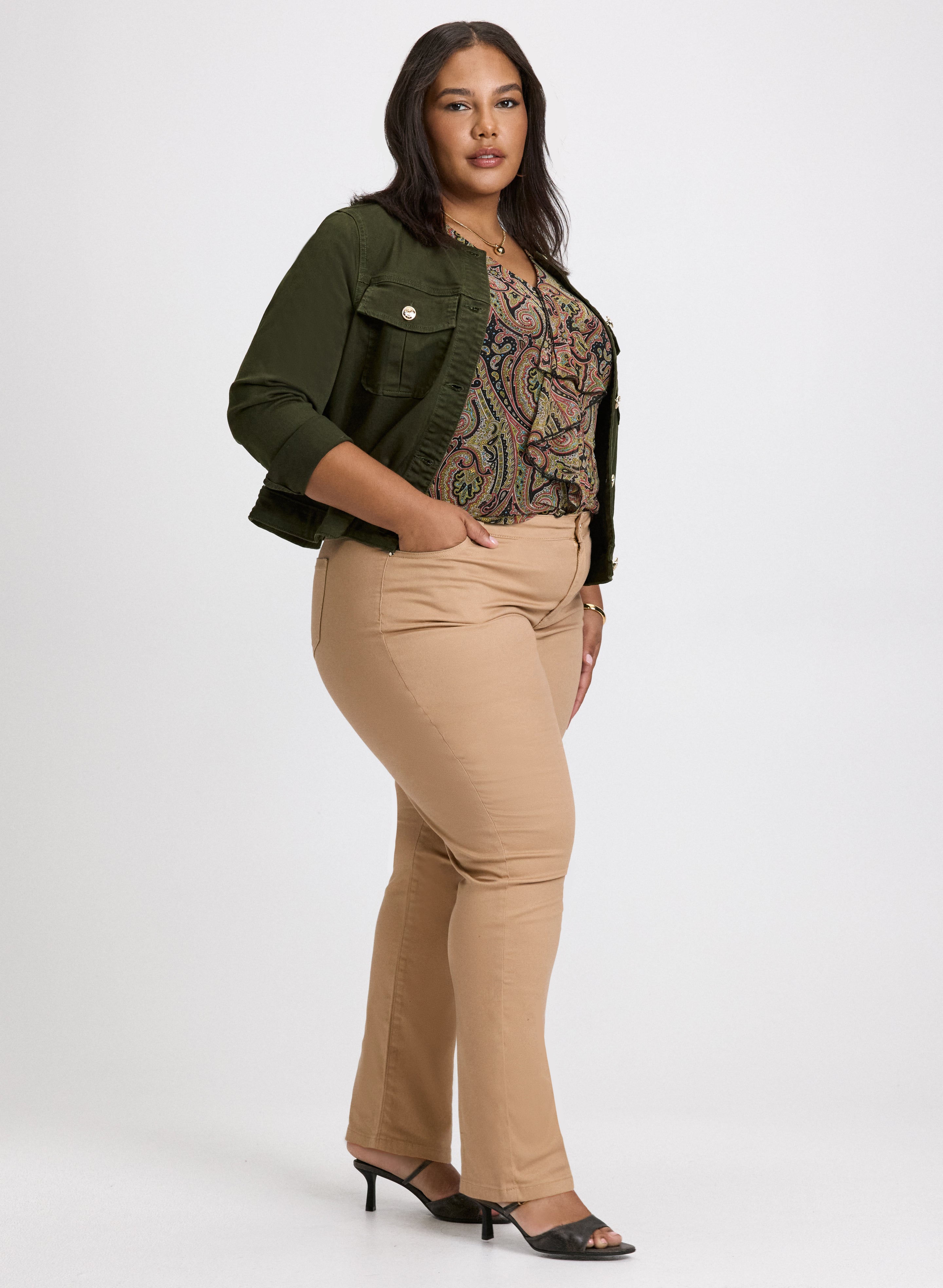 Stylish Coated Slim Leg Jeans for Women - High Waist Stretch Denim Pants - Perfect for Casual Outfits, Office Wear & Night Out