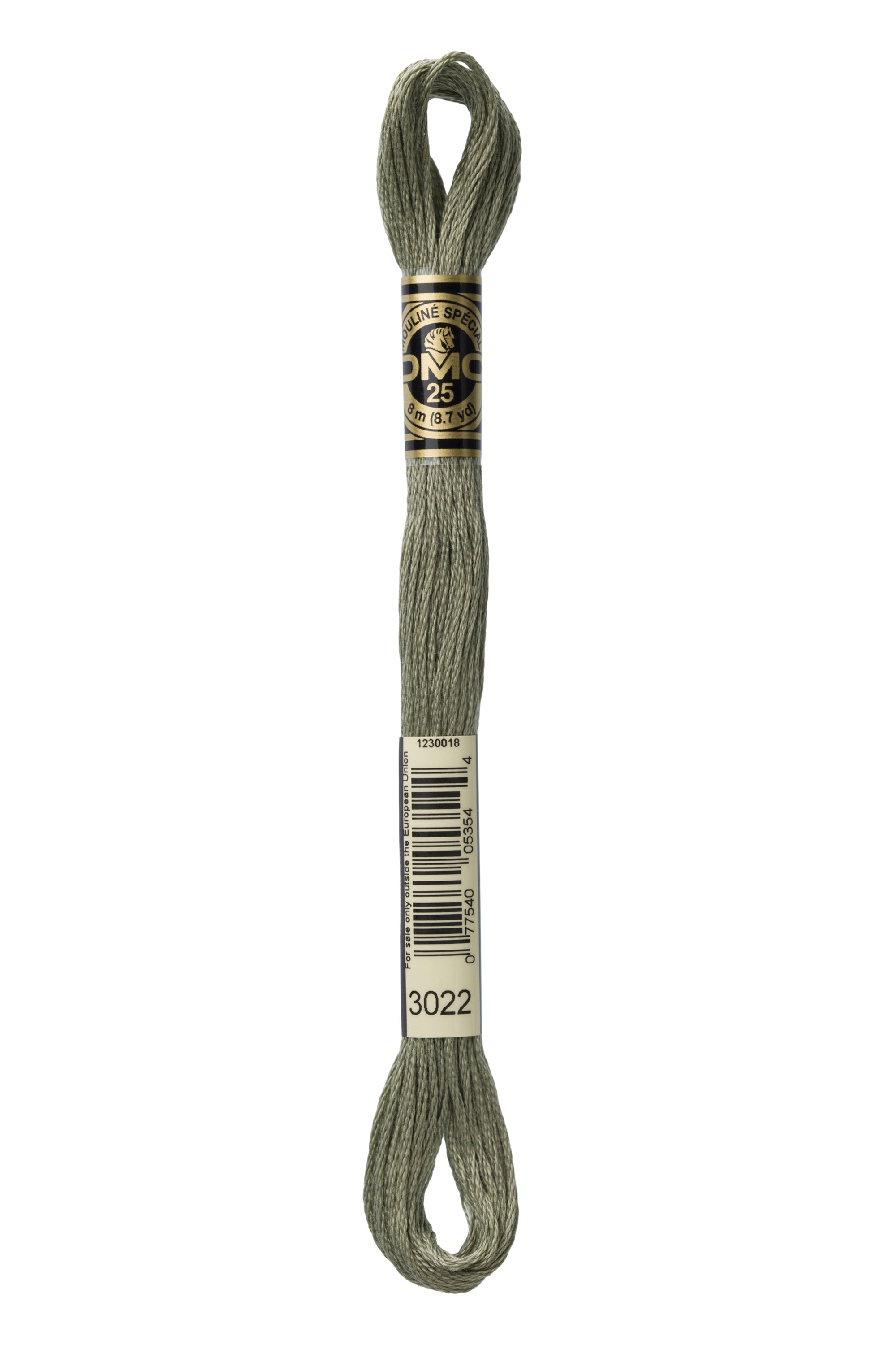 DMC 3022 Premium 100% Cotton Embroidery Floss - 6 Stranded, Colorfast, 8.7 Yards - Perfect for Cross Stitch, Needlepoint, Hand Embroidery & DIY Craft Projects