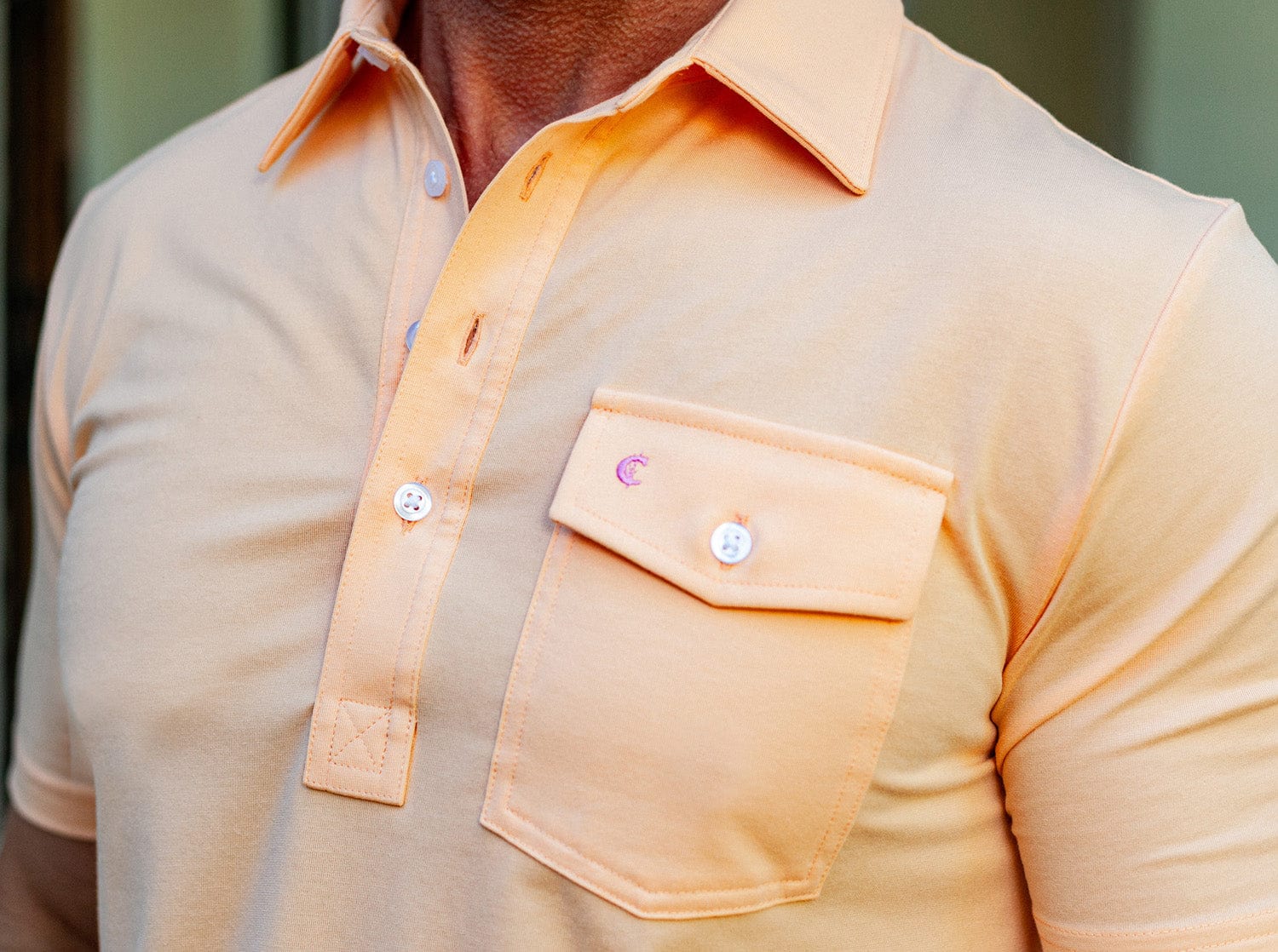 Performance Players Shirt - Coral Reefer - Breathable & Comfortable Activewear for Golf, Tennis & Outdoor Sports
