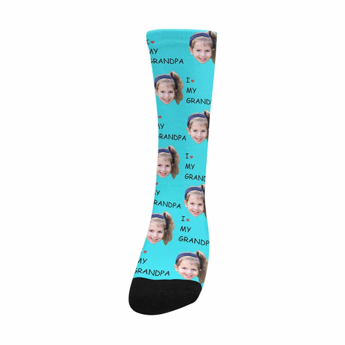 Custom Photo Socks - Personalized Heart Design with Your Picture | Unisex Gift for Couples, Anniversaries & Special Occasions | Unique Customized Socks for Valentine's Day, Birthday Presents