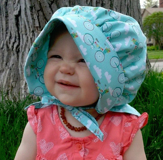 Sun Protection Baby Bonnets - Cute AppleCheeks Inspired Sewfunky Hats for Girls & Boys | Perfect for Outdoor Play, Beach, and Summer Activities