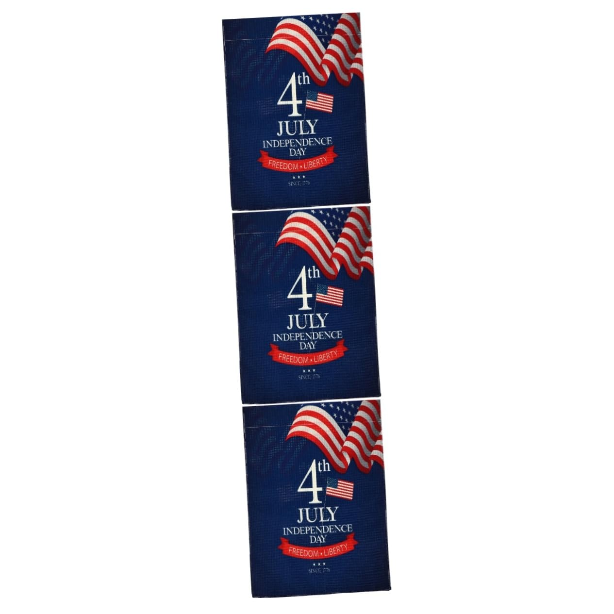 NOLITOY 3-Piece American Independence Day Garden Flag Set - Patriotic July 4th Outdoor Decor with Vibrant Printing for Yard, Porch, and Home Celebration