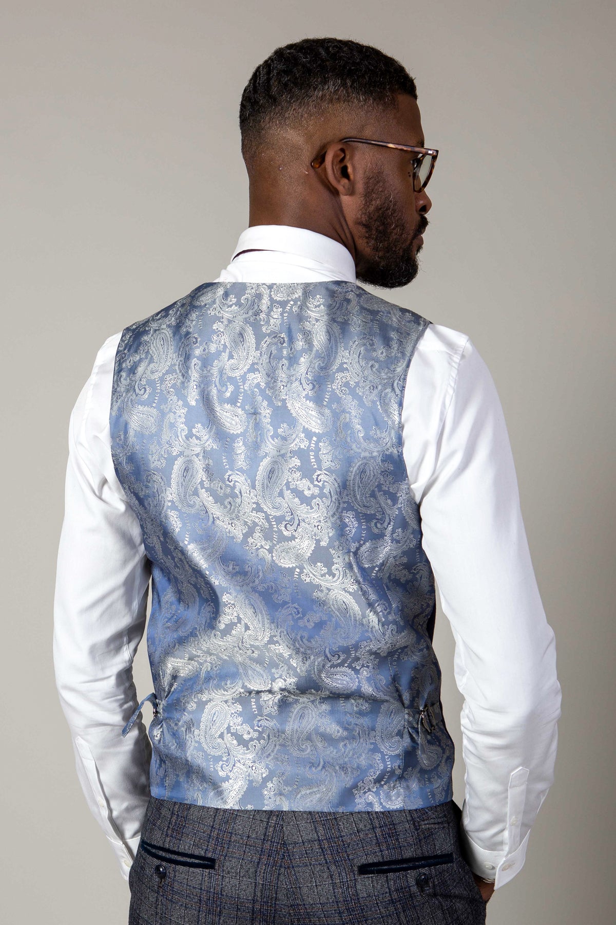 KELVIN Royal Blue Single Breasted Waistcoat for Men - Formal Vest for Weddings, Business & Special Occasions