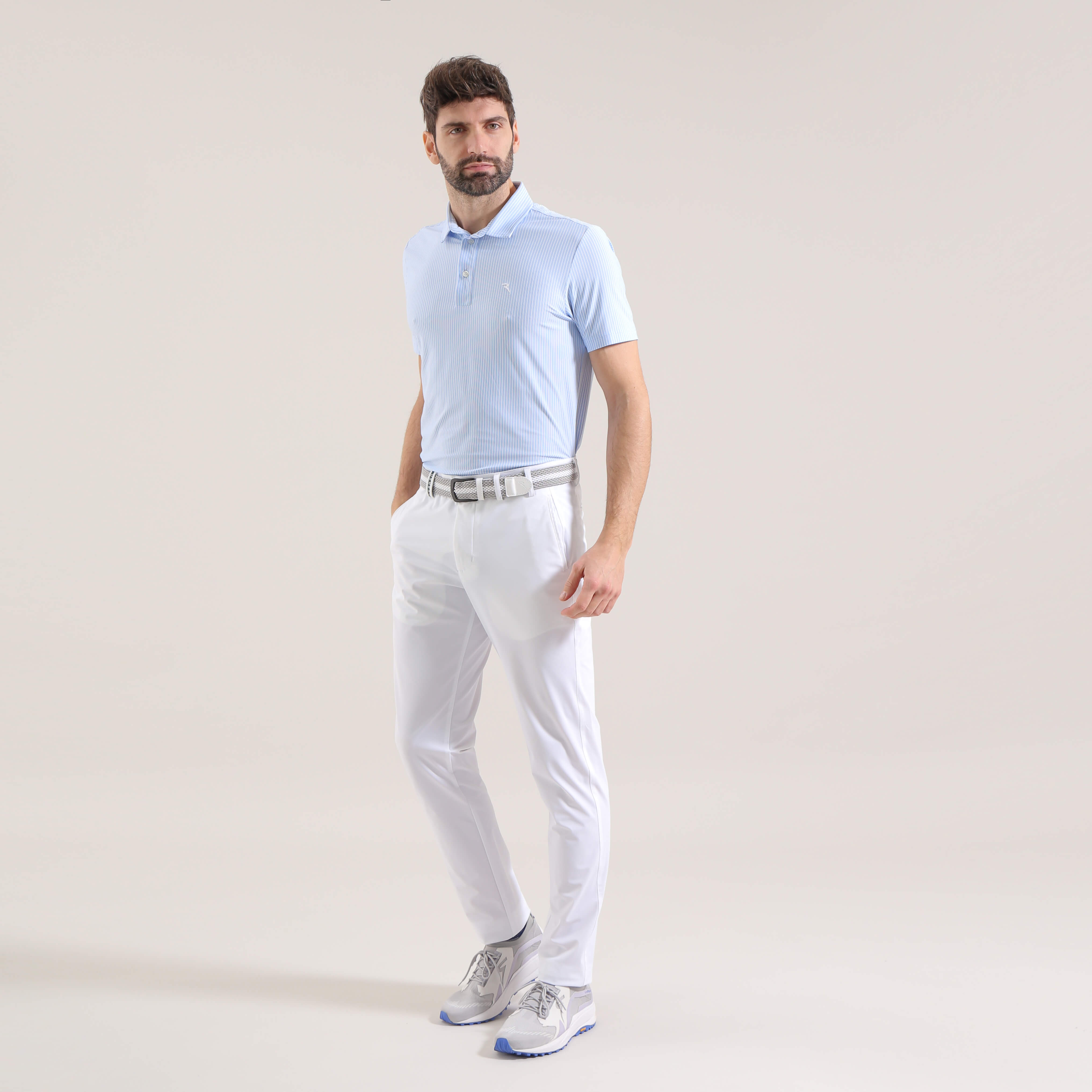 ARTONI Men's Striped Dry Matic® Polo Shirt - Moisture Wicking, Quick Dry, Breathable Performance Shirt for Golf, Tennis & Casual Wear | Final Sale