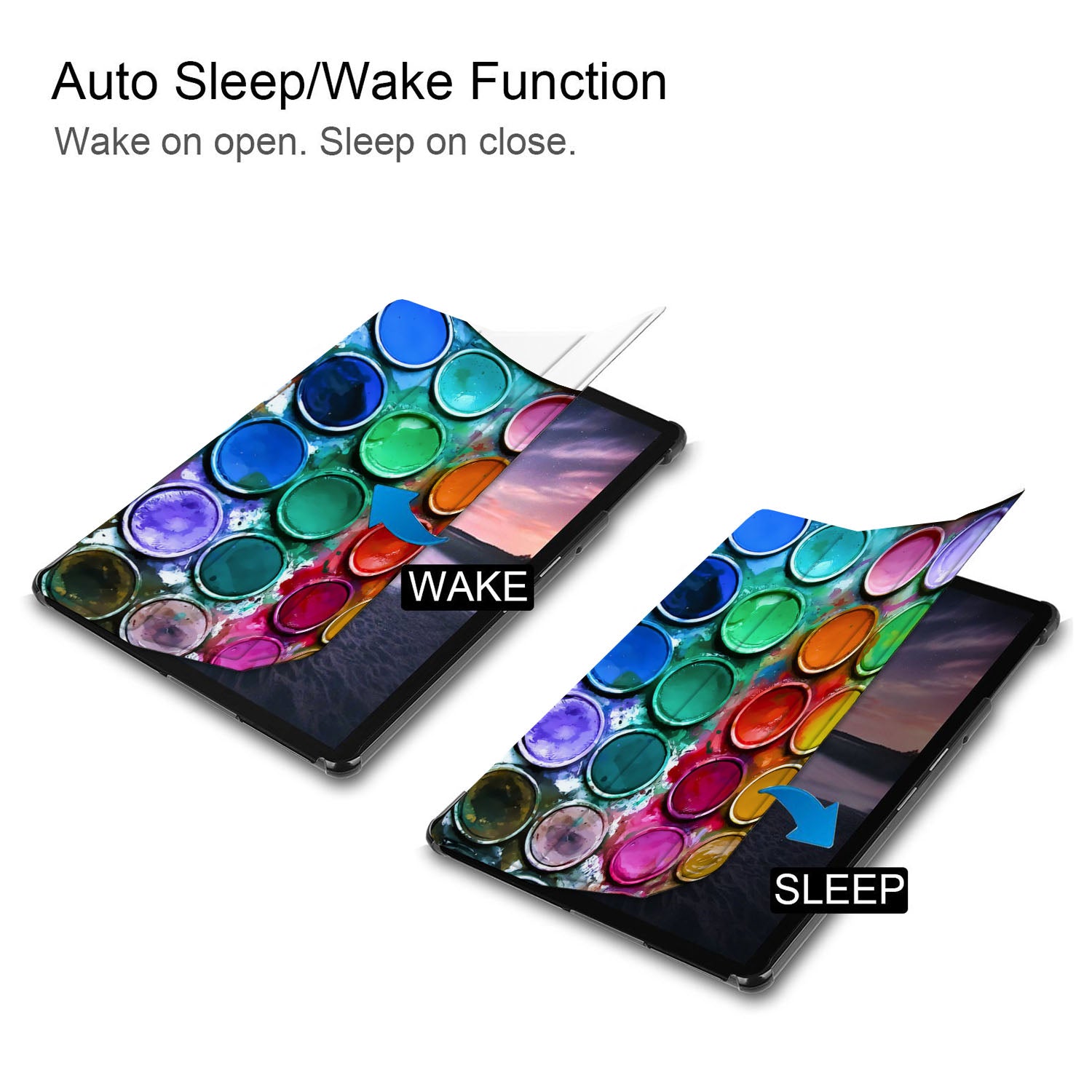Samsung Tablet Case - Durable Protective Cover for Galaxy Tab A/S6/S7/S8 - Slim Lightweight Shell with Auto Sleep/Wake - Perfect for Work, School & Travel