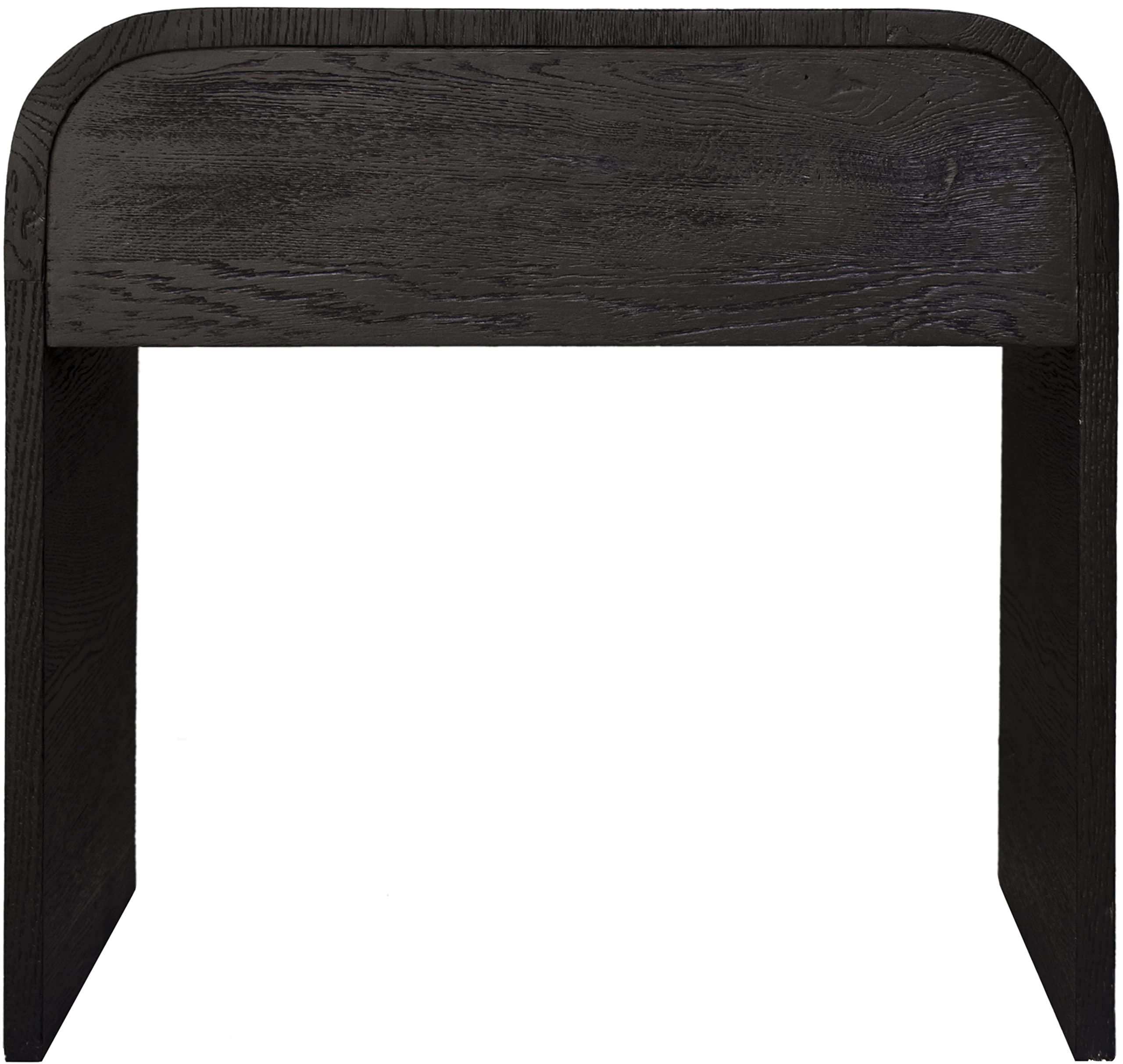 Mid-Century Modern Nightstand - Black Oak Finish, 24