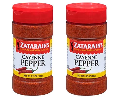 Zatarain's Cayenne Pepper Seasoning - 3.75 oz (Pack of 2) | Spicy Cajun Flavor for Gumbo, Jambalaya & Seafood | Perfect for Cooking, Grilling & BBQ