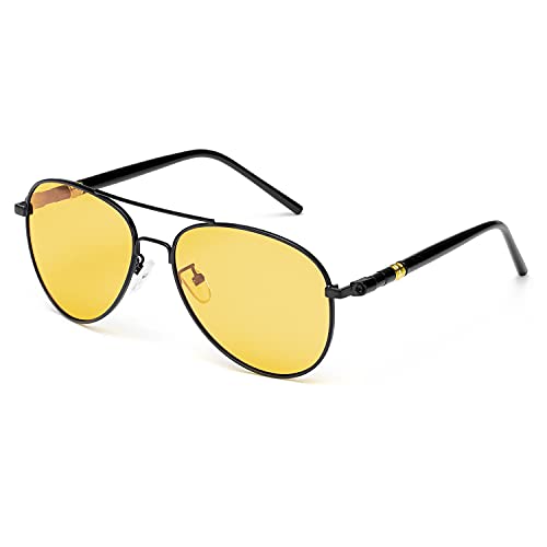 W-black Frame / Yellow Night-driving Glasses