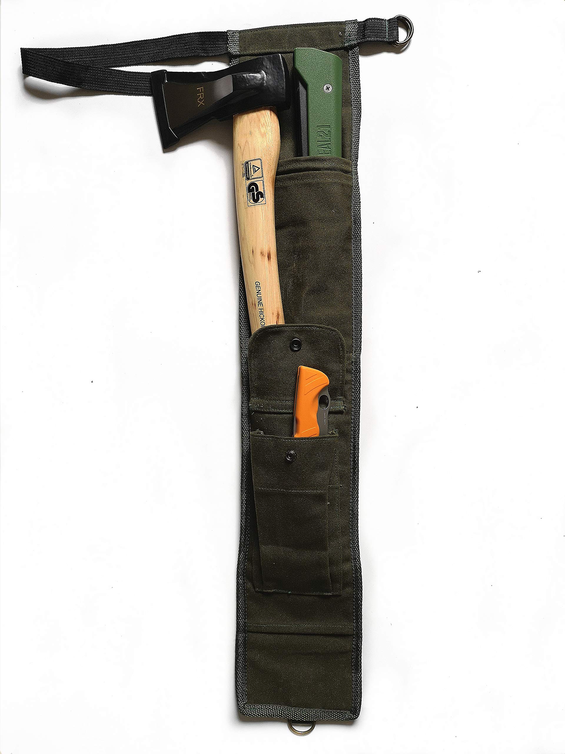 TIPU Axe and Saw Sling - Durable Canvas Sheath for BOREAL21 Folding Bow Saw, Agawa Saw & Bucksaw - Perfect for Camping, Hiking, and Outdoor Woodcutting Adventures