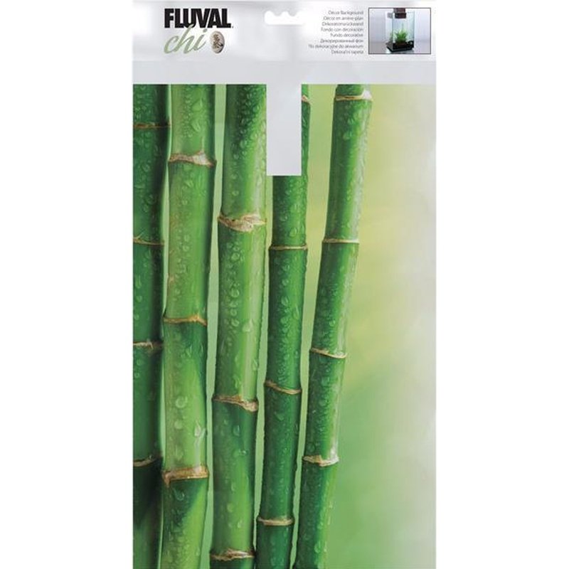 Fluval Chi Aquarium Background - Bamboo Design for Fish Tank Decor, Perfect for Betta Fish, Shrimp, and Small Aquariums - Enhance Your Underwater Scenery