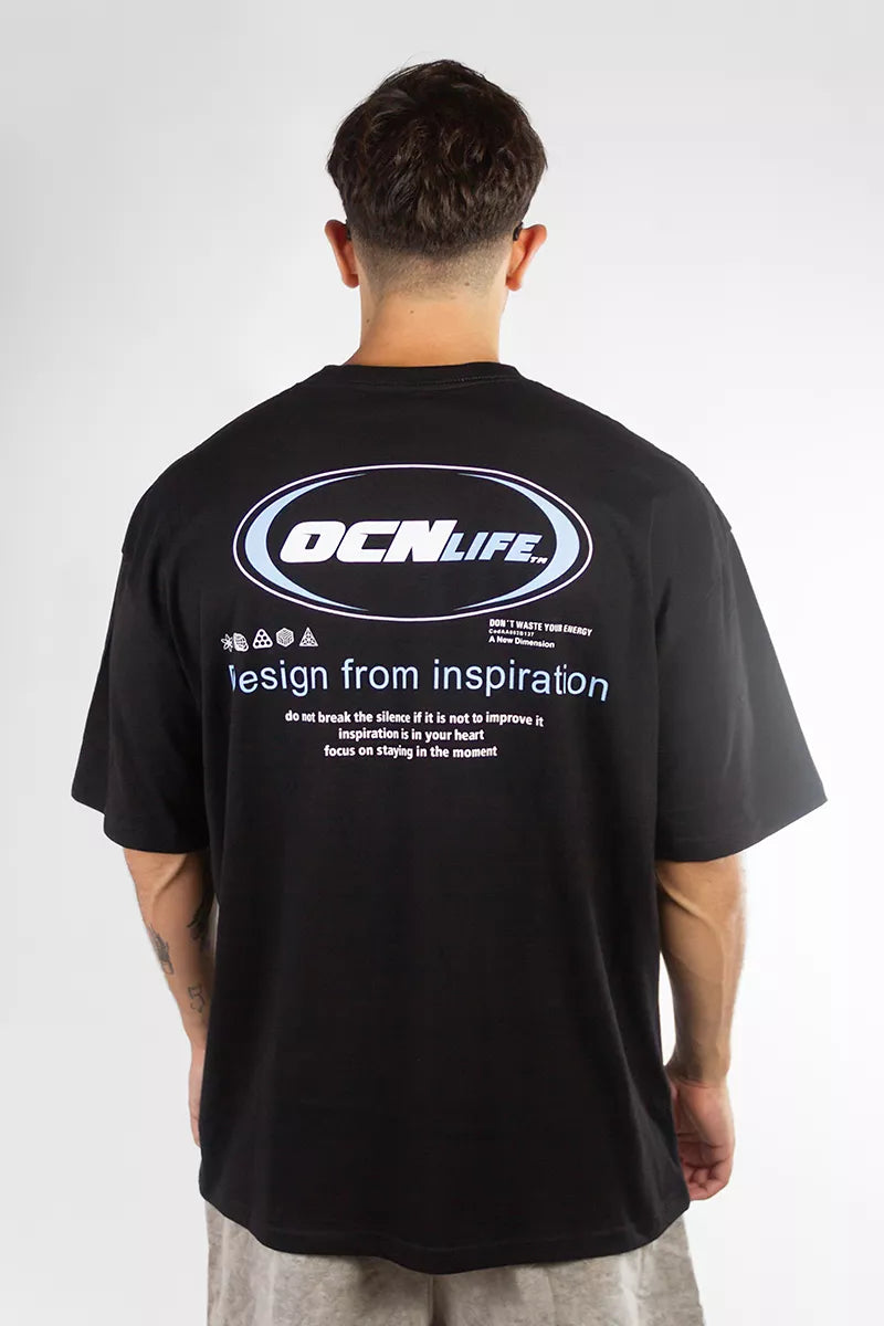 Original Oversize Black T-Shirt for Men - Comfortable & Stylish Streetwear for Casual Outfits, Gym, and Everyday Wear