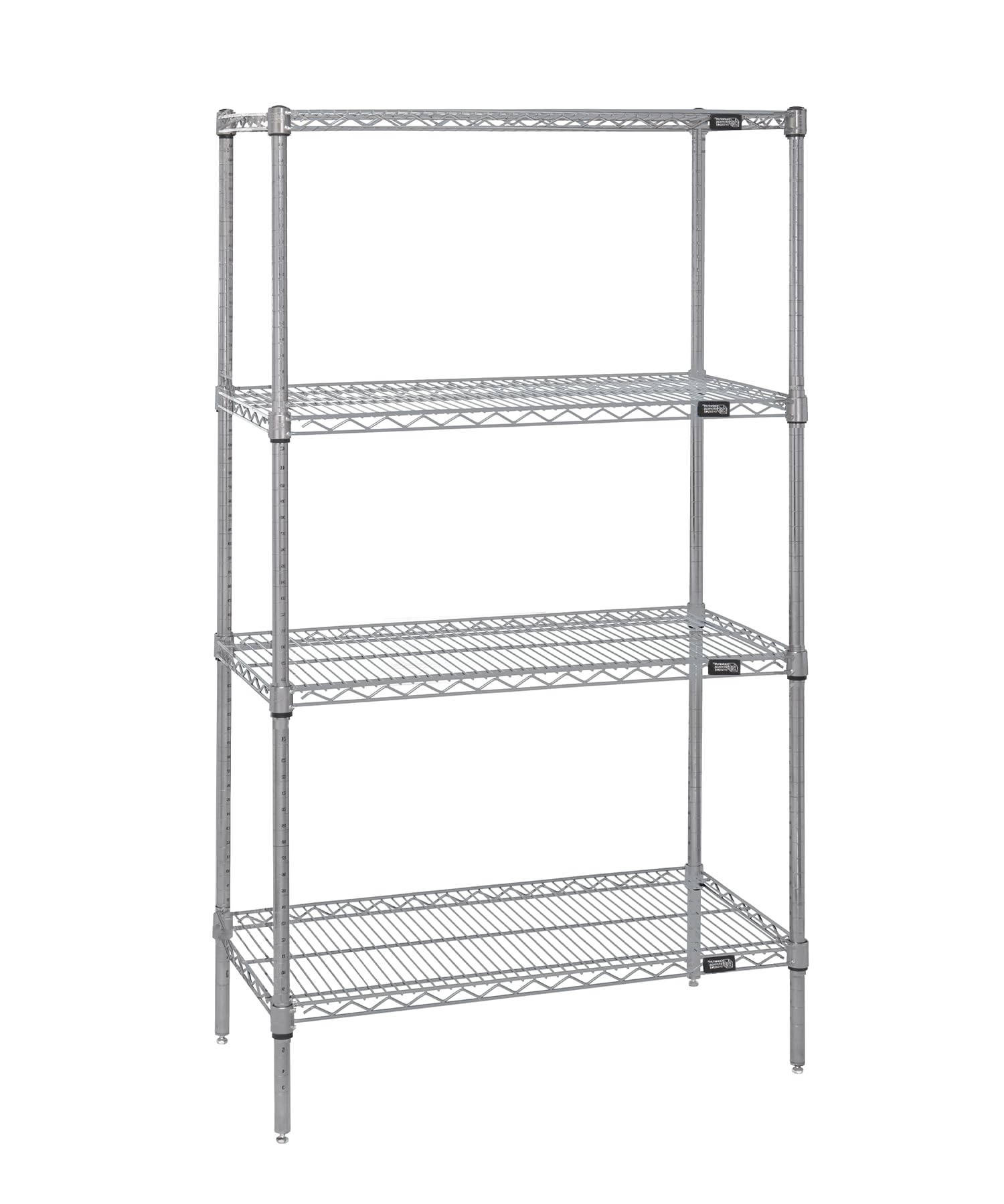QUANTUM STORAGE SYSTEMS WR63-1842S Starter Kit - 4-Tier Stainless Steel Wire Shelves, 63