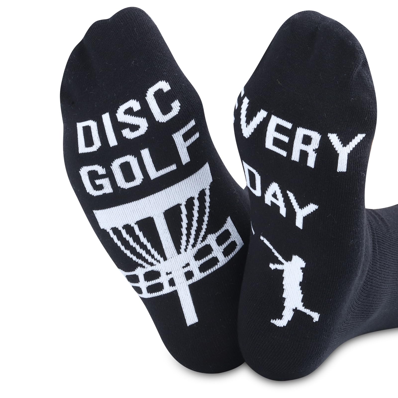 **TSOTMO 2 Pairs Disc Golf Socks – Breathable Athletic Socks for Disc Golf Players & Fans – Perfect Golfing Gift for Men & Women – Ideal for Tournaments, Casual Play & Outdoor Sports**