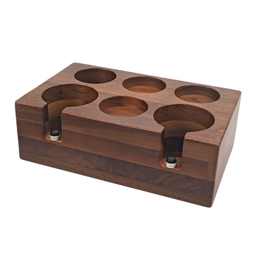 Professional 58mm Espresso Tamping Station with 6 Holes - Barista Coffee Filter Tamper Holder & Espresso Machine Accessories for Perfect Coffee Grounds - Ideal for Home Baristas & Coffee Shops