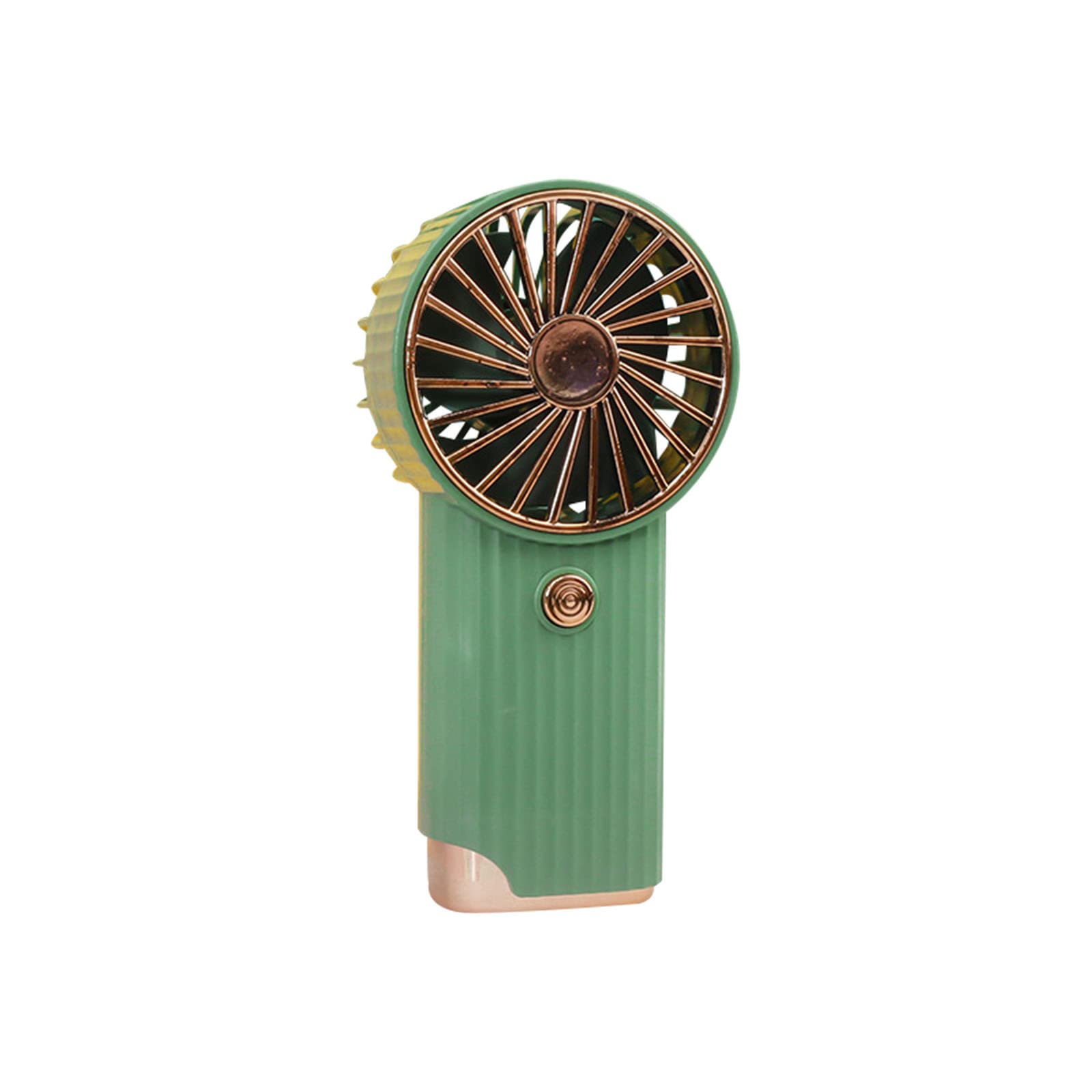 Delarsy Mini USB Rechargeable Table Fan - Portable Small Desk Fan with Electroplating Grille for Home, Office, and Travel Cooling | Quiet Personal Fan for Work, Study, and Outdoor Use