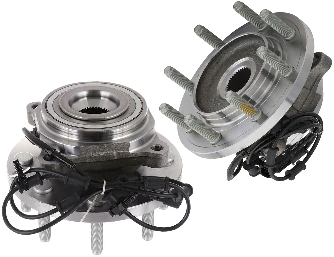 515148 Front Wheel Bearing Hub Assembly 4WD 4x4 Replacement for Ram 2500 3500 with ABS & 8 Lugs - 2 Pack Set - Perfect for Off-Roading, Towing & Heavy-Duty Truck Maintenance