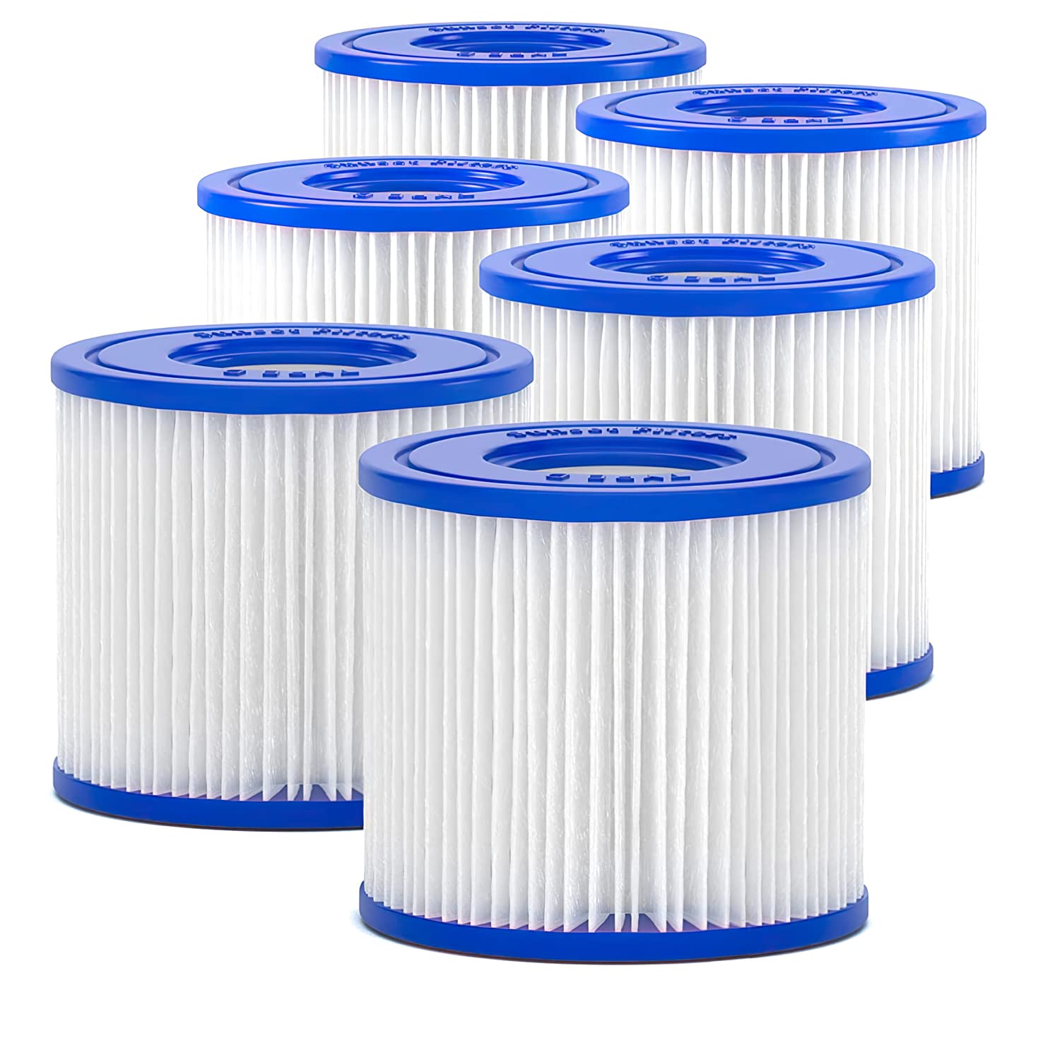AGOTENI 6-Pack Spa Filter Cartridge Replacement for Hot Tubs & Swimming Pools - Compatible with Most Pump Systems, Easy Installation for Clean Water Maintenance (Perfect for Backyard Relaxation & Hydrotherapy Sessions)