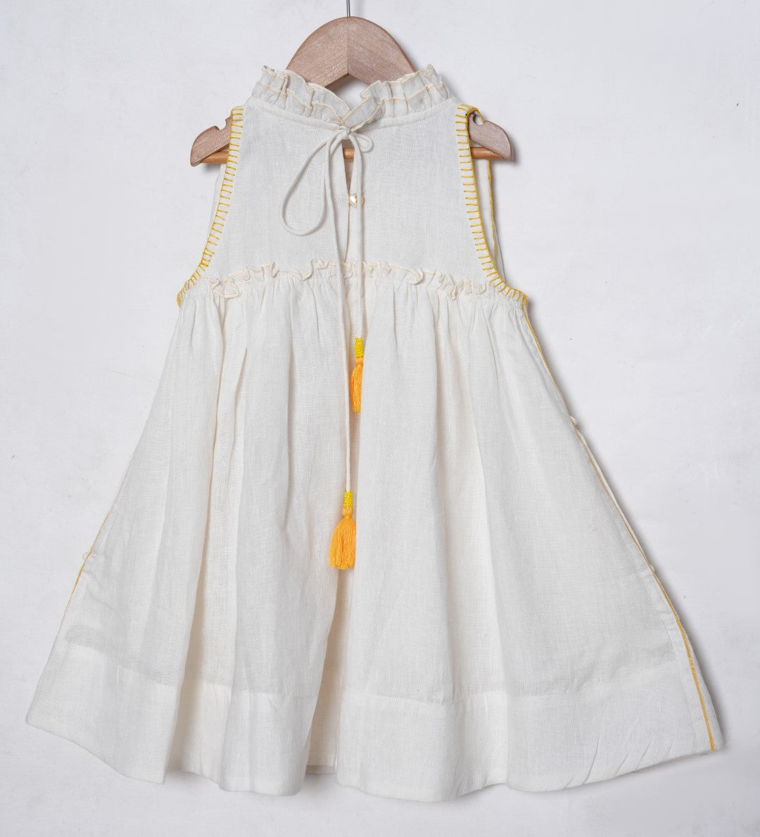 The Block Lab Lagoon White Dress - Elegant Summer Beach Dress for Women, Perfect for Vacations, Weddings & Outdoor Parties