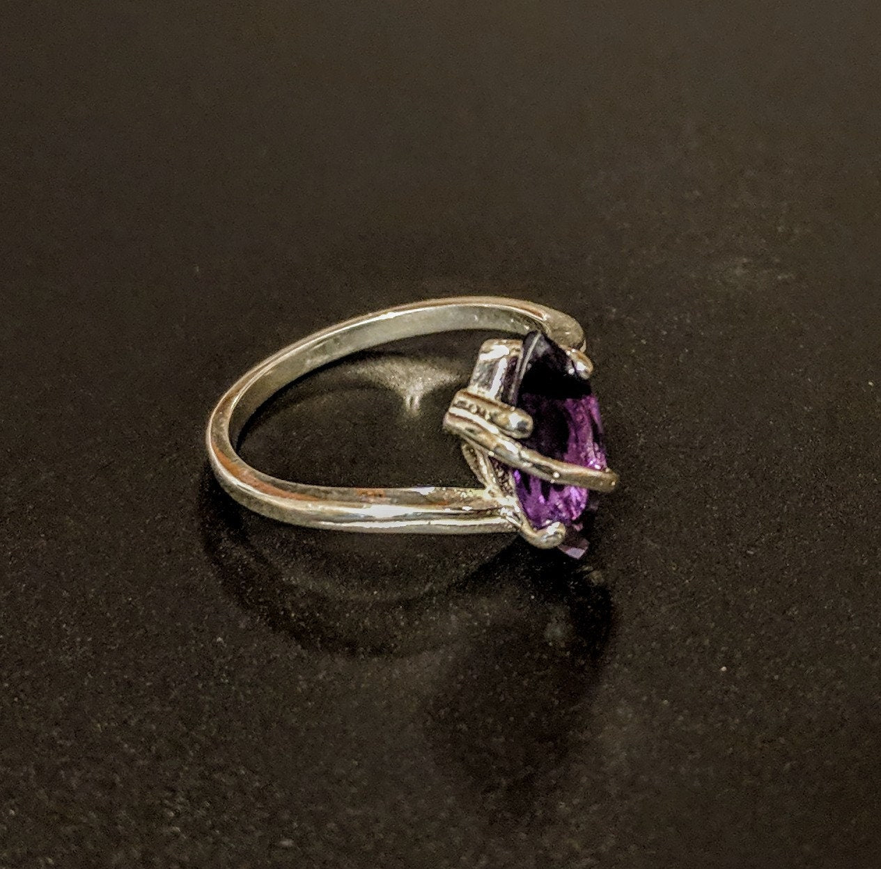 Marquise Cut Natural Gemstone Sterling Silver Ring - Citrine, Garnet, Peridot, Topaz, Amethyst | Birthstone Jewelry Gift for Women | Perfect for Valentine's Day, Anniversary & Special Occasions