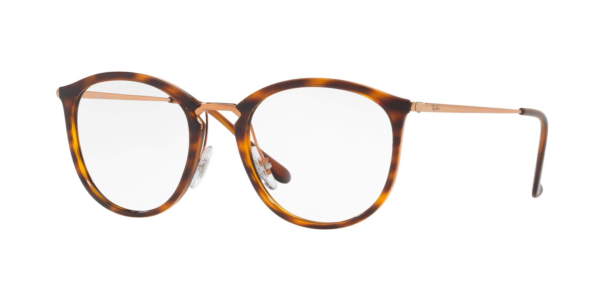 Ray-Ban RX7140 Square Prescription Eyeglass Frames for Men & Women - Classic Retro Style, Lightweight & Durable - Perfect for Work, Reading & Everyday Wear