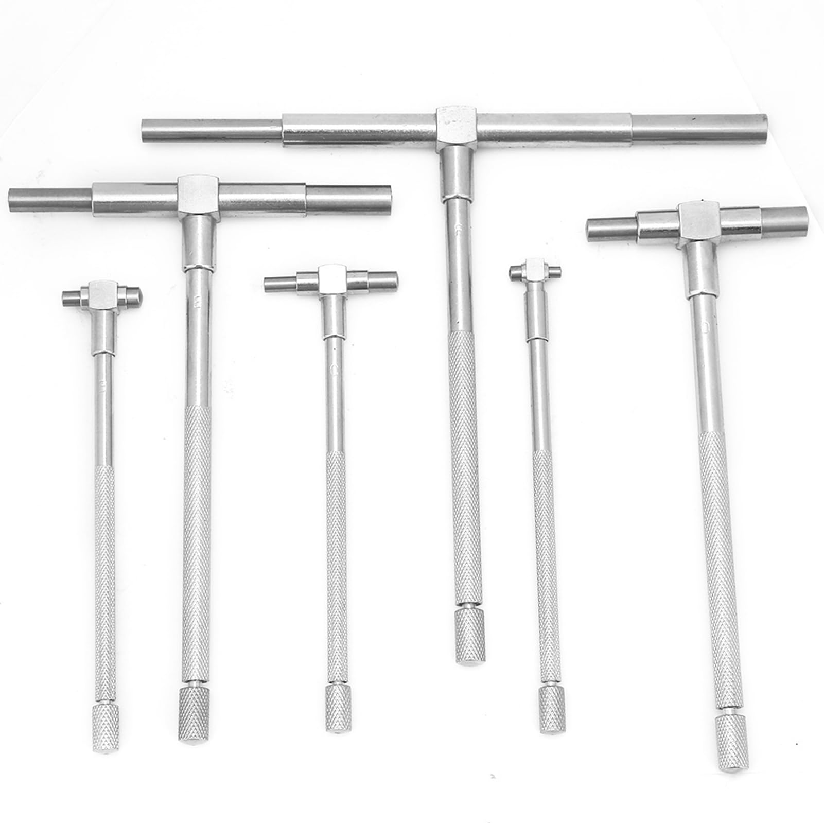 6-Piece Telescoping Gauge Set 8-150mm | Precision Internal Bore Micrometer | 0.1mm Accuracy Adjustable Hole Diameter Measuring Tool for Automotive, Machining & Woodworking Applications