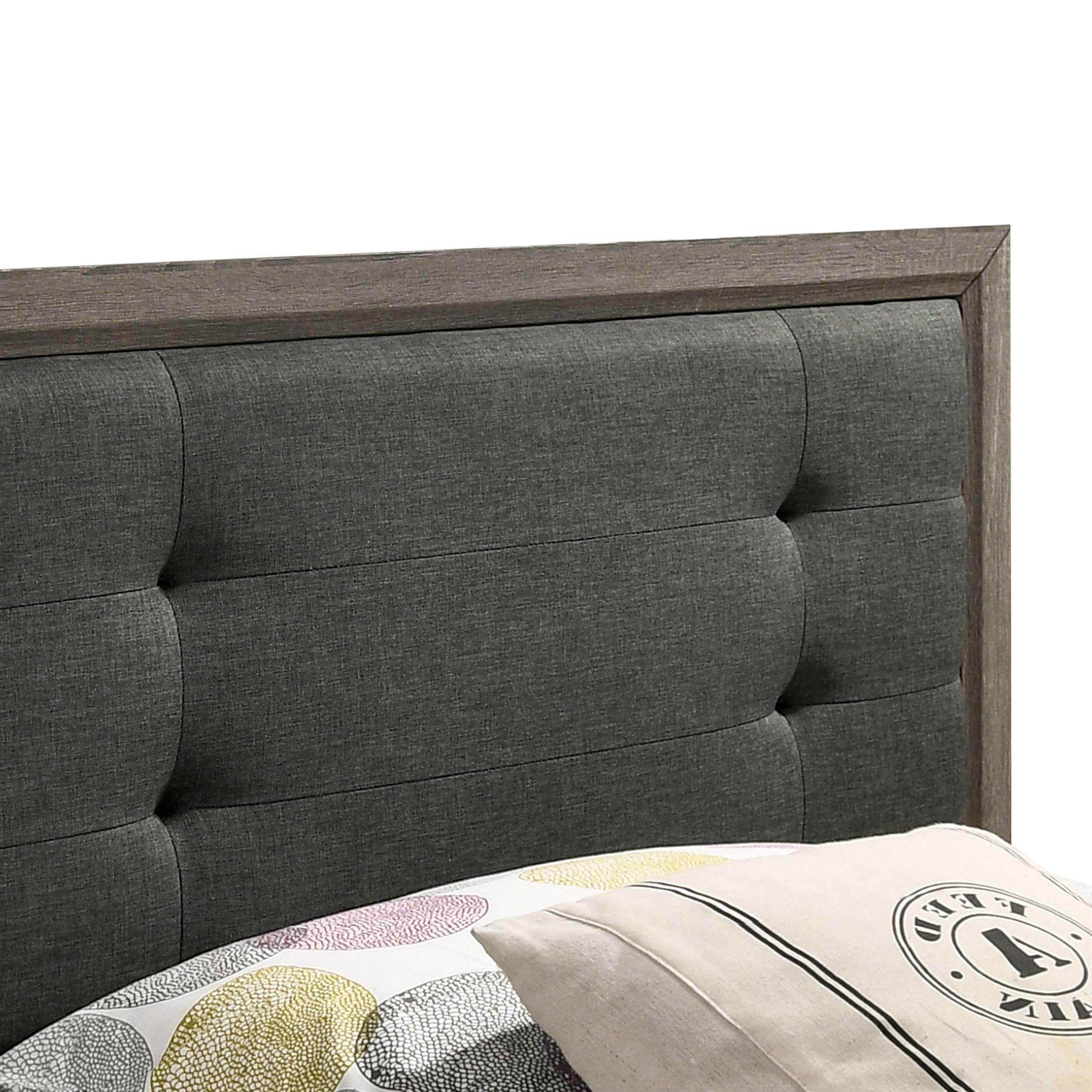 Furniture of America Livorn 3-Piece Gray Wood Bedroom Set - Twin Bed + 2 Nightstands | Modern Bedroom Furniture for Small Spaces & Guest Rooms