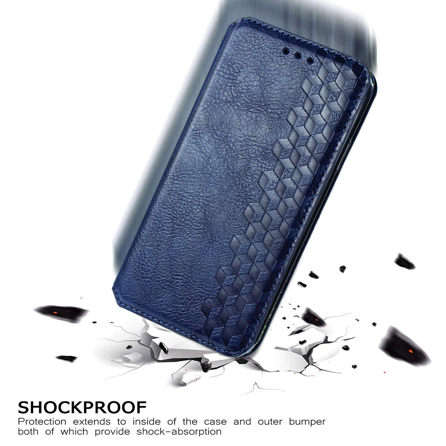 Shockproof Magnetic Leather Wallet Case for iPhone 13 Pro Max (6.7 Inch) - Business Flip Cover with Credit Card Holder & Kickstand | Perfect for Work, Travel and Daily Use (2021 5G Model)